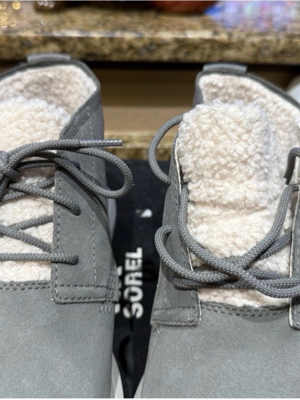 Sorel Explorer 2 Drift Waterproof Grey Suede Chukka Bootie Womens - Picture 4 of 6